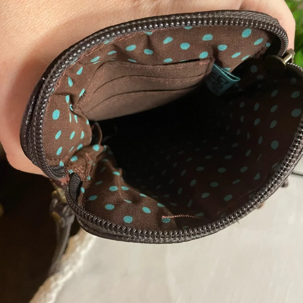 Chala Dog/ yorkie Striped Crossbody Bag with Dog